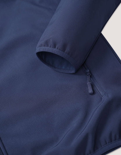 Navy Hooded Windbreaker Jacket