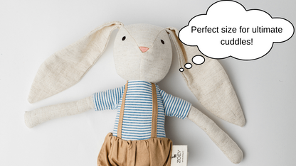 Jojo Bunny | Heirloom Cotton Keepsake Toy