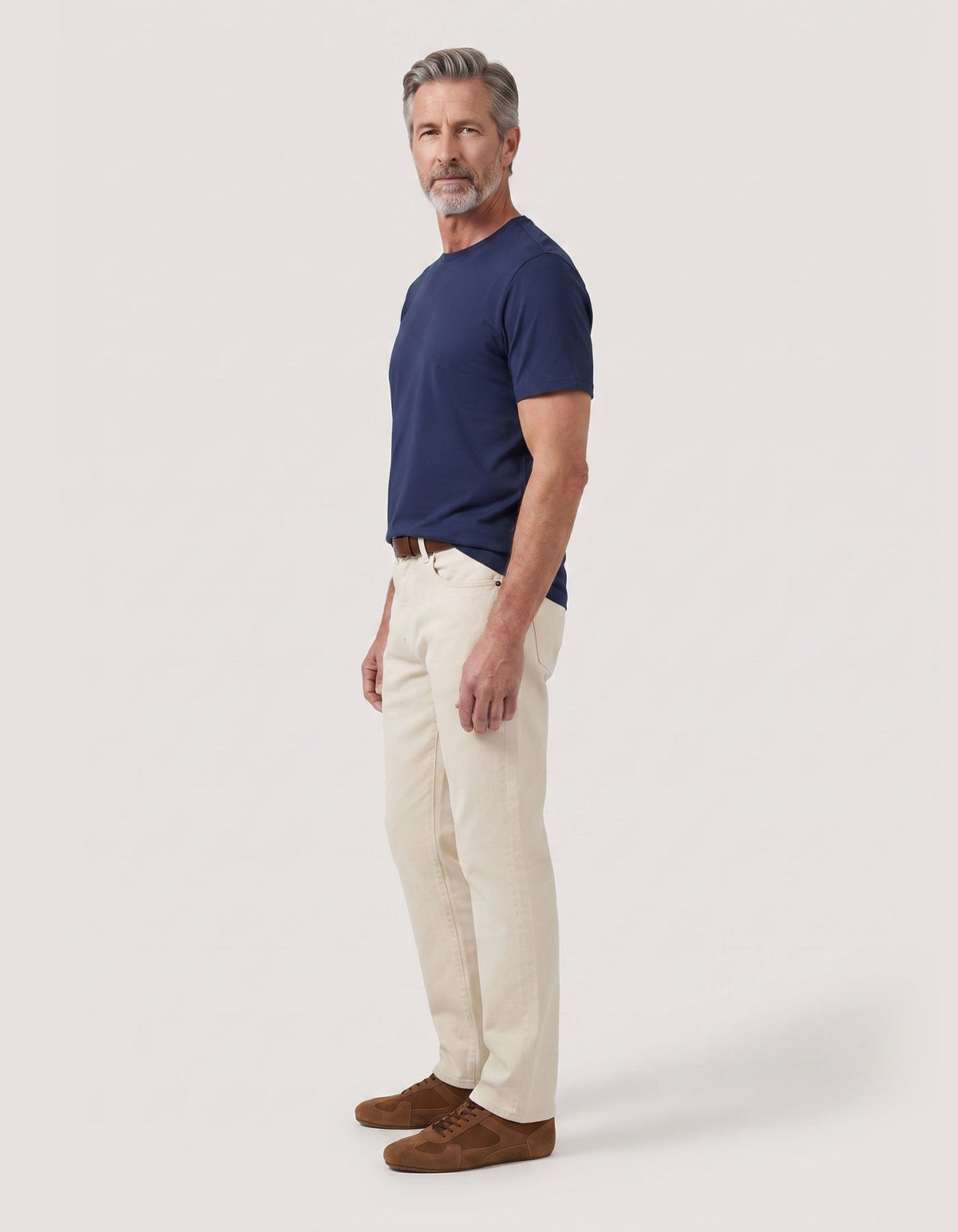 Pure Supima Cotton Tee - Navy