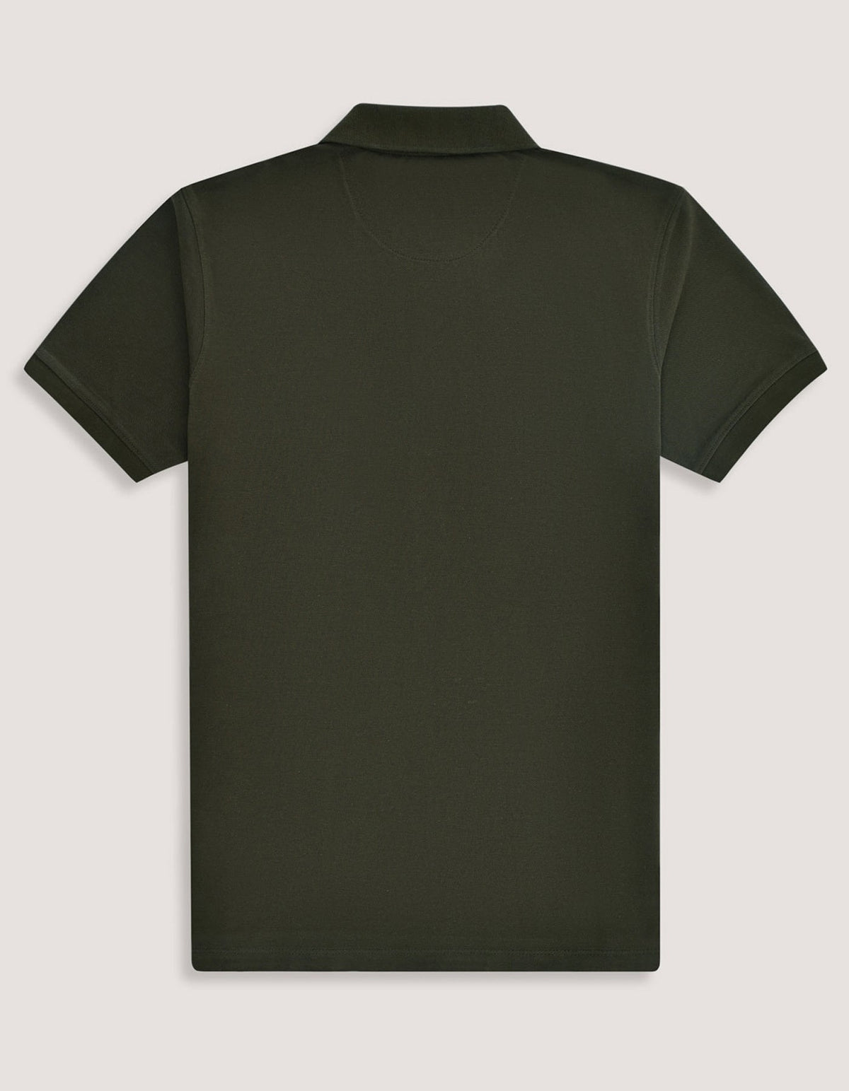 Olive Green  Regular Fit Cotton Polo Shirt