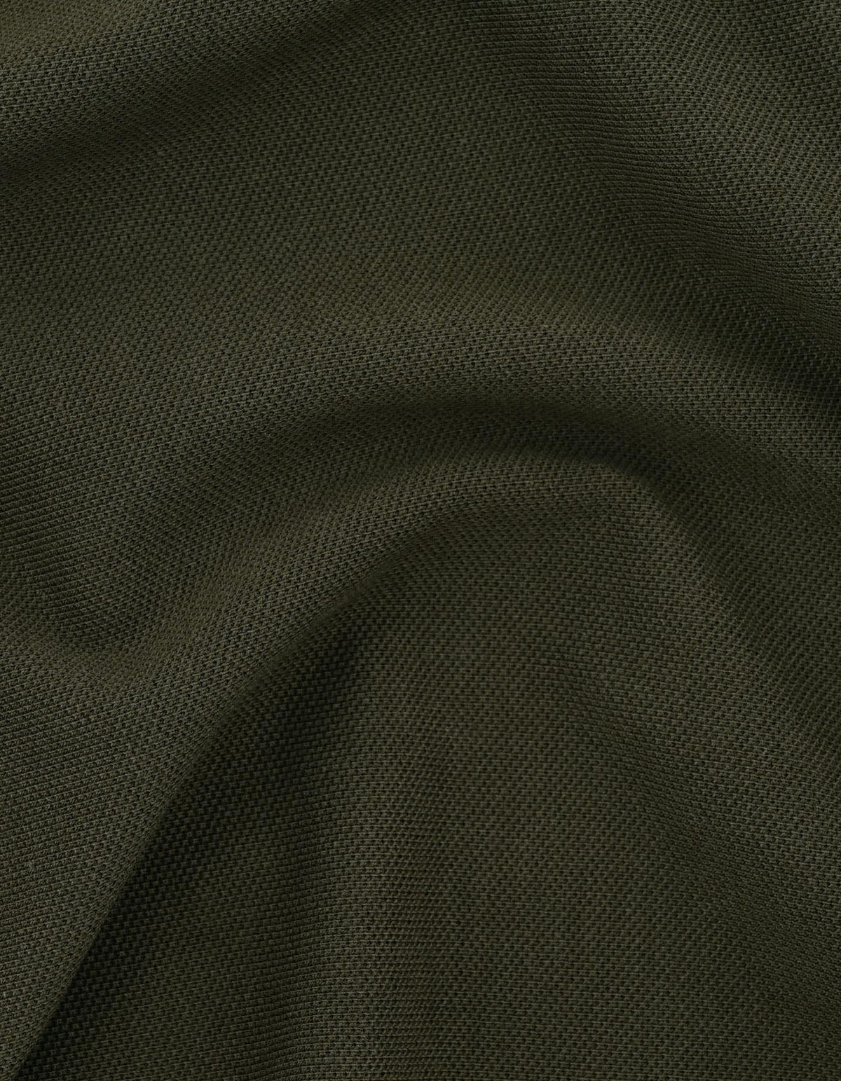 Olive Green  Regular Fit Cotton Polo Shirt