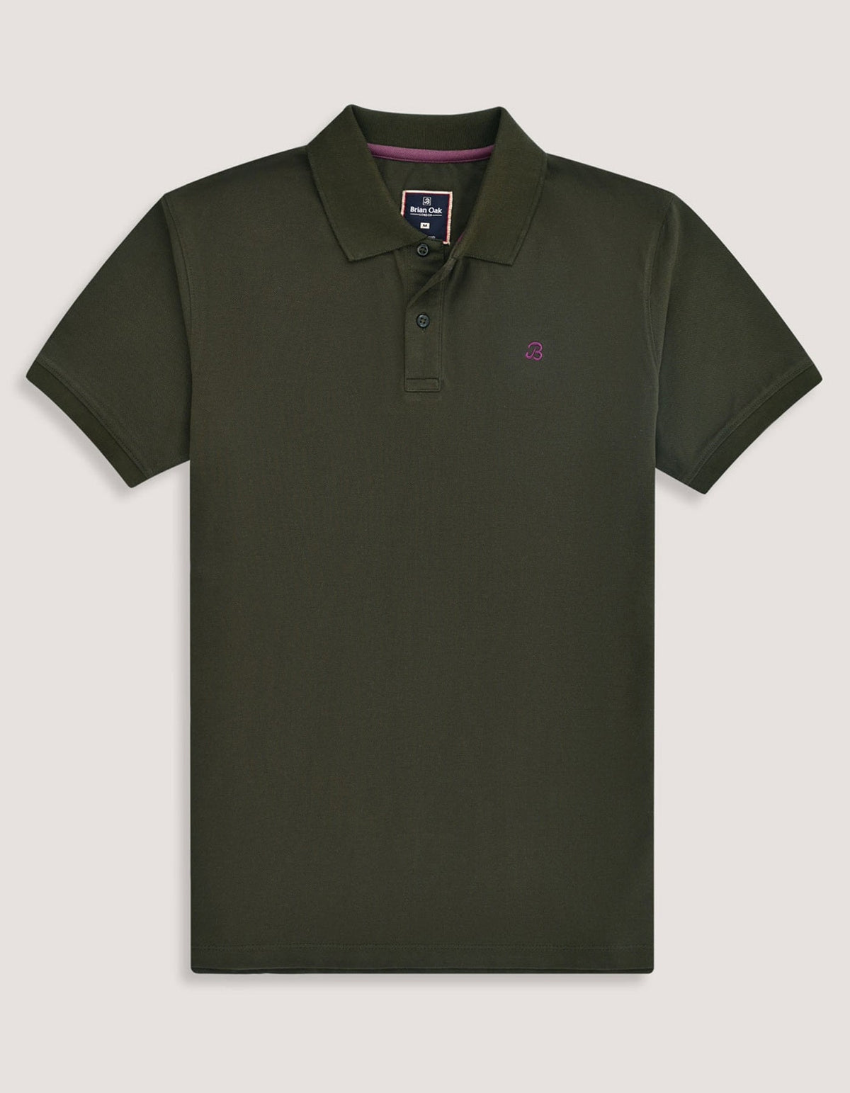 Olive Green  Regular Fit Cotton Polo Shirt