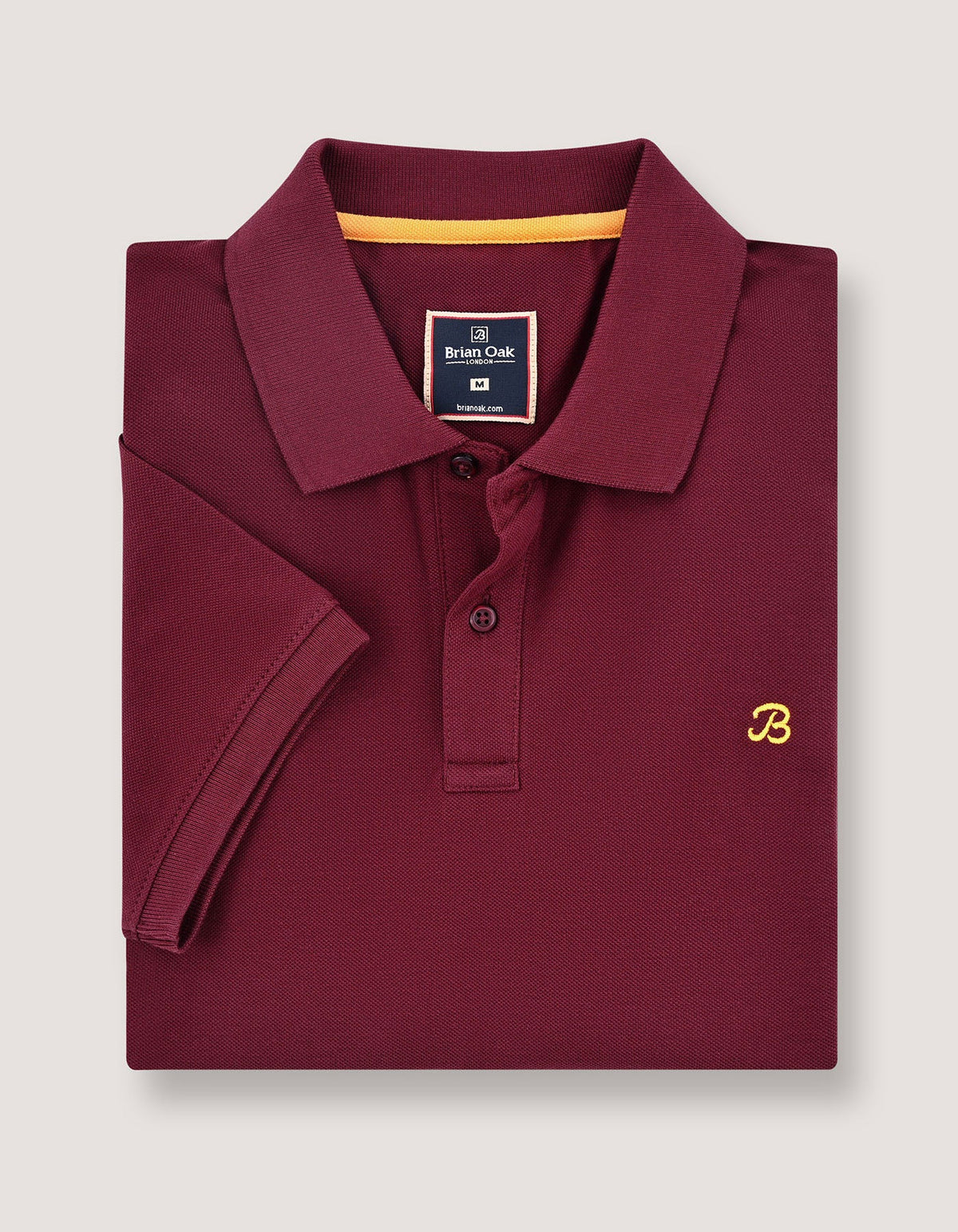 Maroon Regular Fit Cotton Polo Shirt