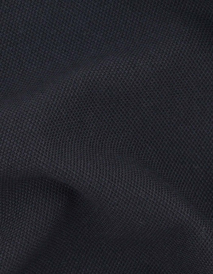 Black Pique Polo Shirt