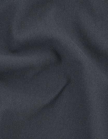 Charcoal Grey Pique Polo Shirt