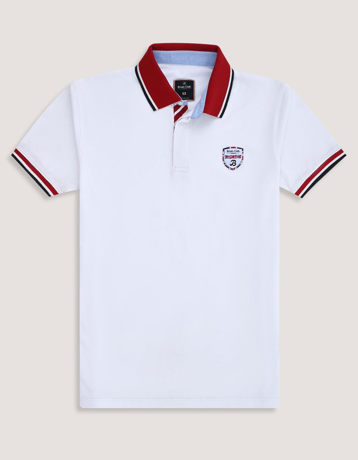 White Union Jack Polo Shirt