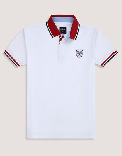 White Union Jack Polo Shirt