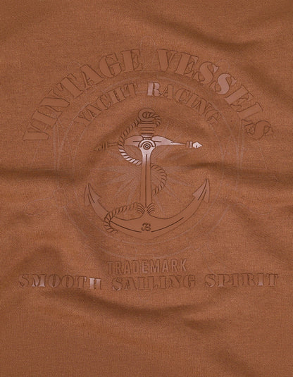 Nautical Graphic Sweatshirt - Rust
