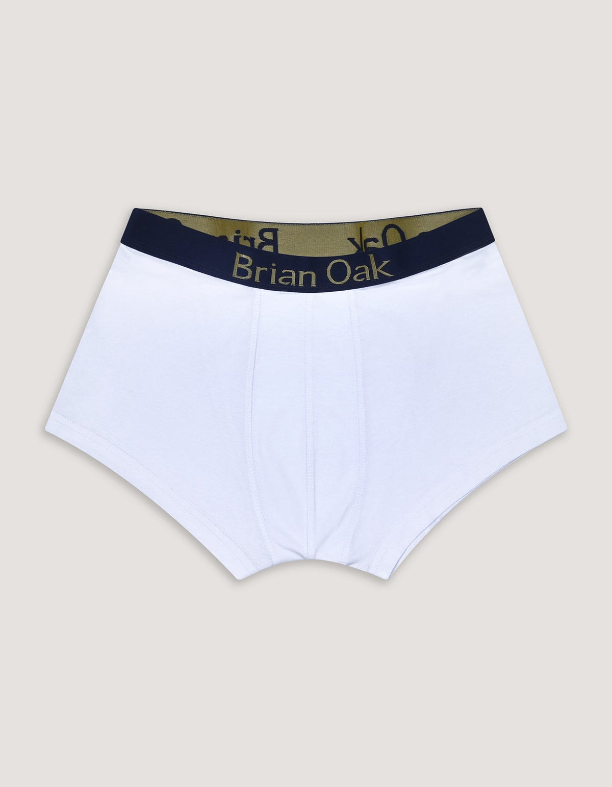 White Cotton Stretch Boxer Trunk