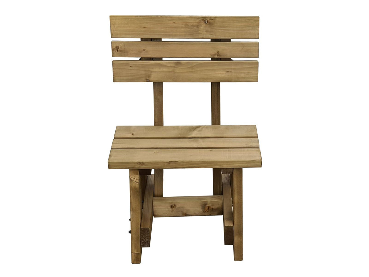 Victoria Garden Fence Bench with Backrest - Rustic Finish
