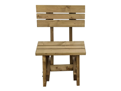 Victoria Garden Fence Bench with Backrest - Rustic Finish