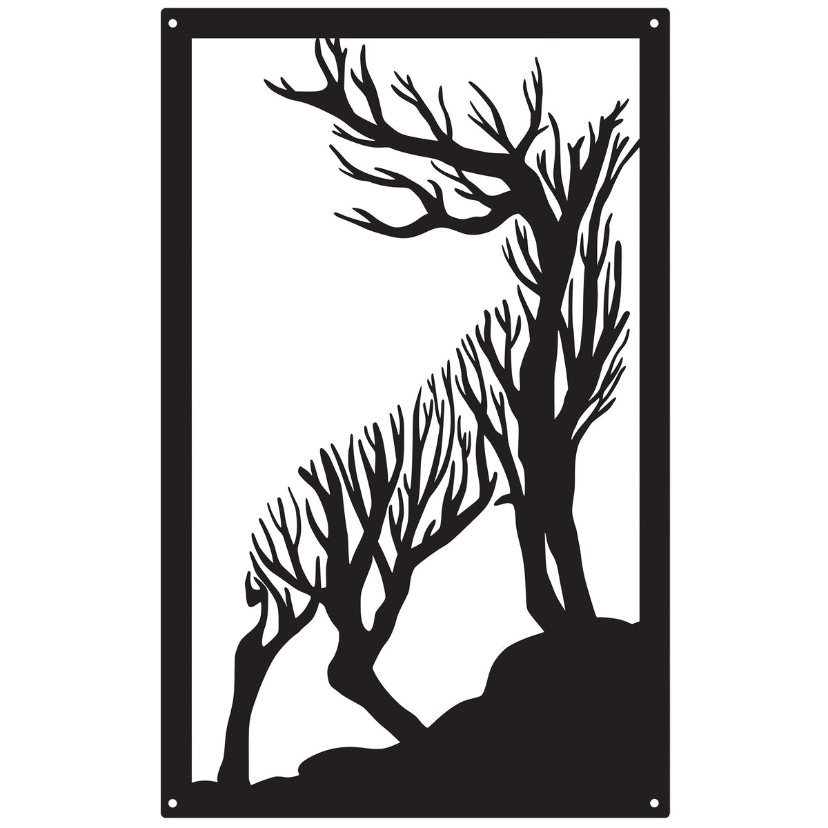 Roaring Stag Garden Mirror