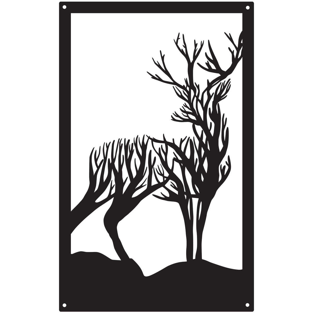 Highland Stag Garden Mirror