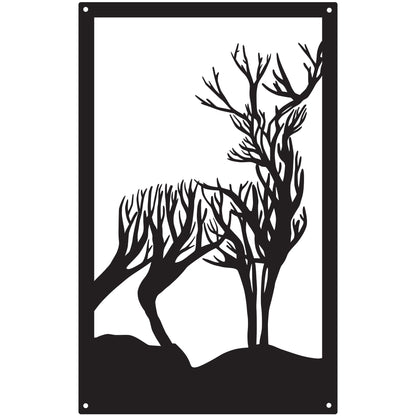 Highland Stag Garden Mirror