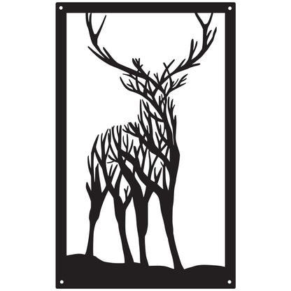 Highland Stag Garden Mirror