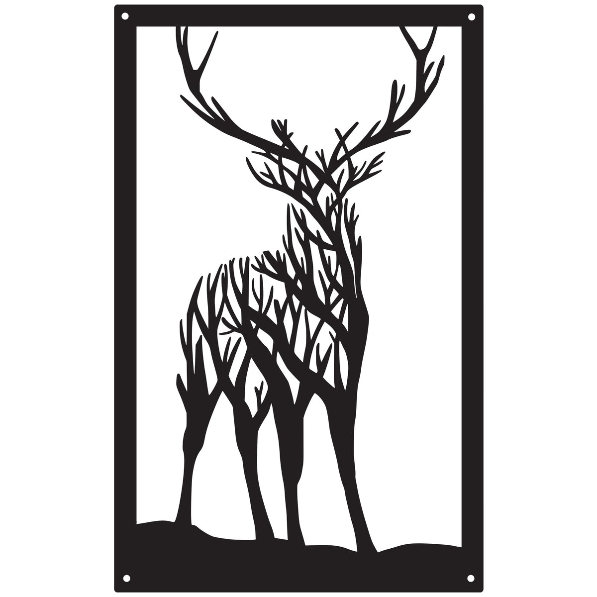 Highland Stag Garden Mirror