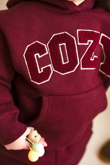 COZY Adult Tracksuit Burgundy Set