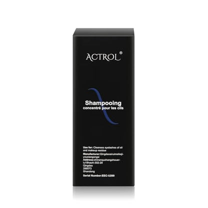 ACTROL Eyelash Cleanser Concentrate 200ml – Unscented Foaming Lash Shampoo for Extensions | Professional Salon & Home Care