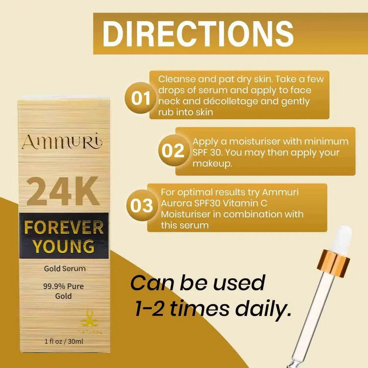 24K Gold Face Serum | Ammuri