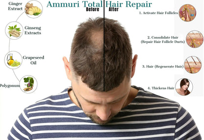 Botanical Hair & Scalp Oil for Thinning-Looking Hair 50ml | Ammuri