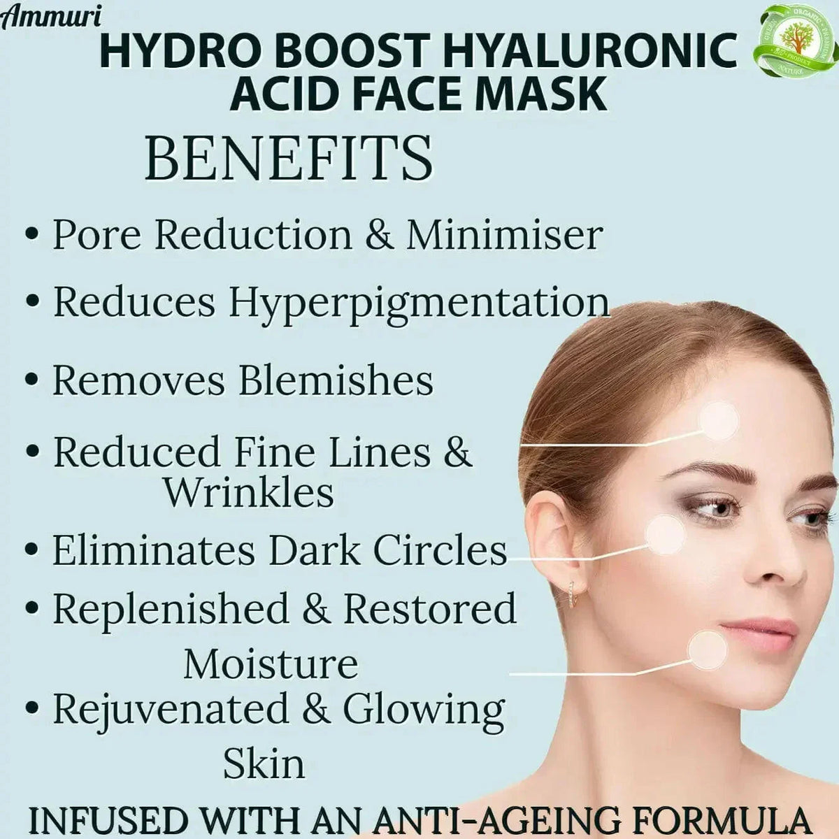 Hyaluronic Acid & Vitamin C Hydrating Face Serum | Ammuri