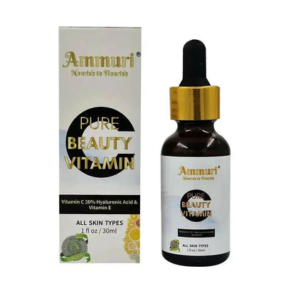 Vitamin C 30% Face Serum with Hyaluronic Acid (30ml) | Ammuri