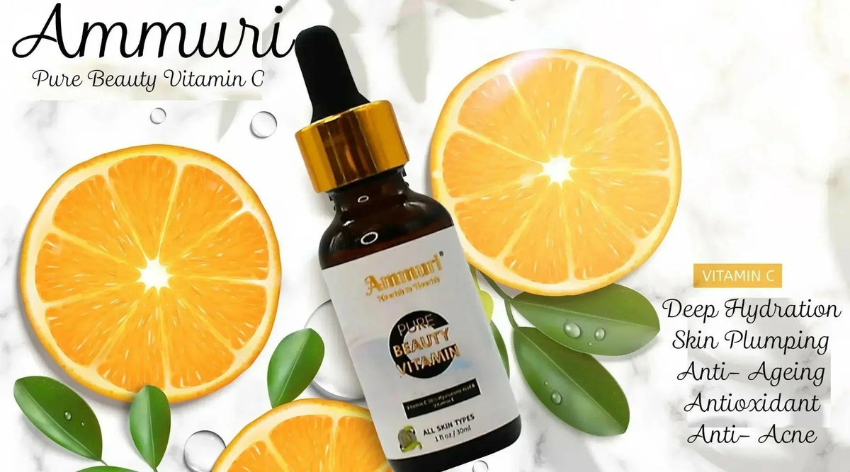 Vitamin C 30% Face Serum with Hyaluronic Acid (30ml) | Ammuri
