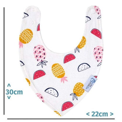 Baby Bandana Dribble Bibs Cotton Pack Of 8 - Girls-Clearance
