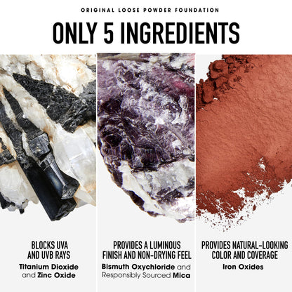 bareMinerals Original Get Started Kit 3-Piece Mineral Makeup Set – Fair Light | Vegan, Cruelty-Free