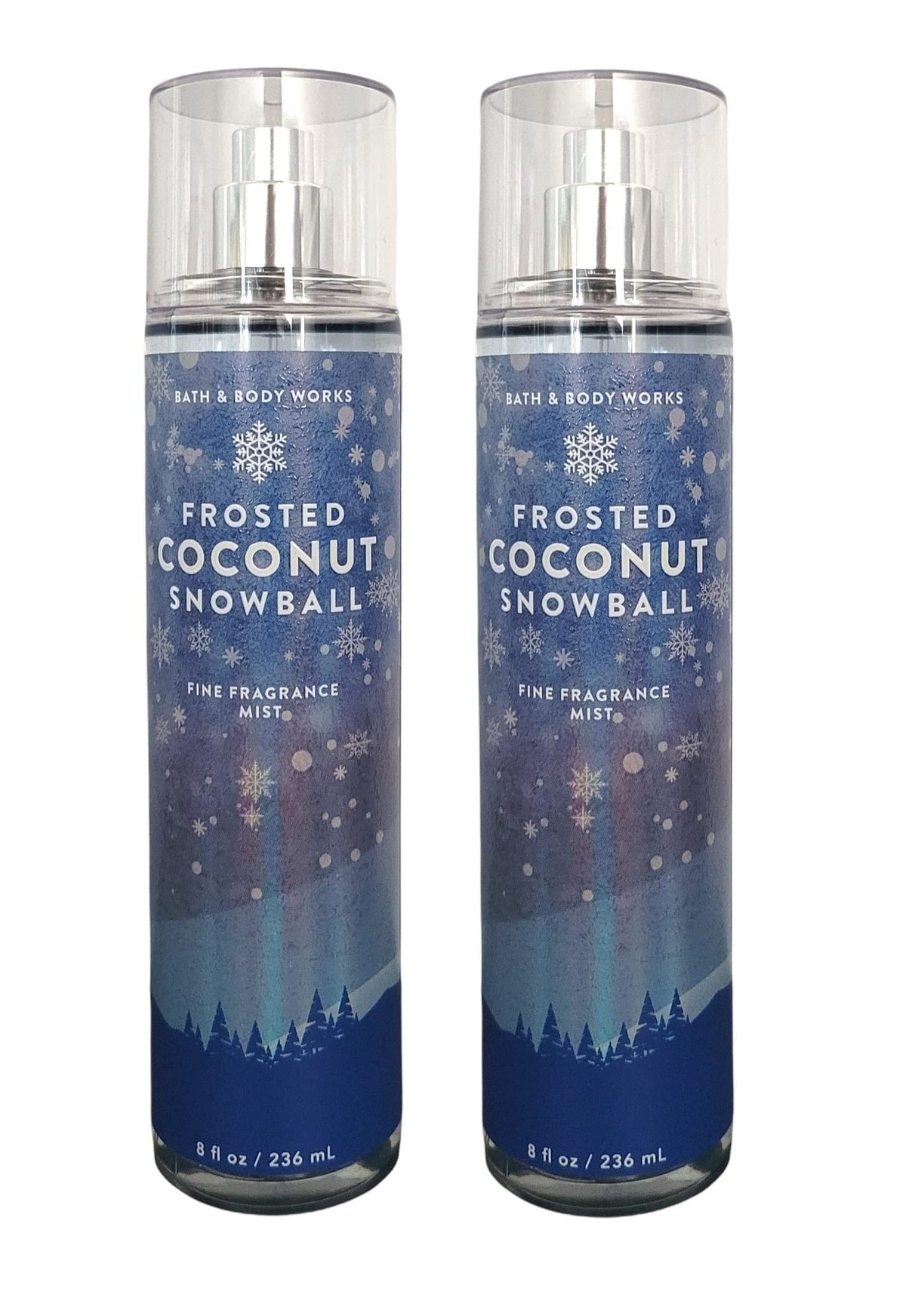Bath & Body Works Frosted Coconut Snowball Fine Fragrance Body Mist Gift Set – Value Pack (2)