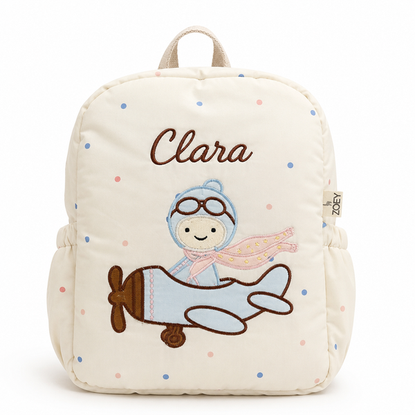 Handcrafted Little Aviator Kids Backpack