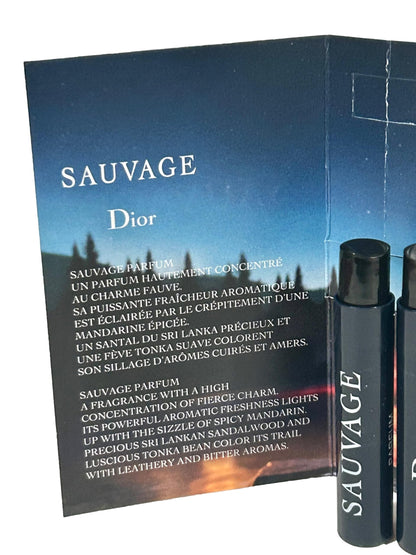 Dior Sauvage Men Sample Perfume Parfum Vials – 3 x 1ml (0.03 oz)