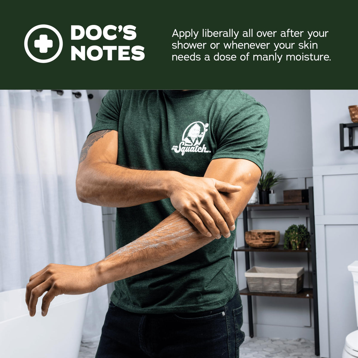Dr. Squatch Pine Tar Hand & Body Lotion for Men – 24-Hour Moisturization (2-Pack)