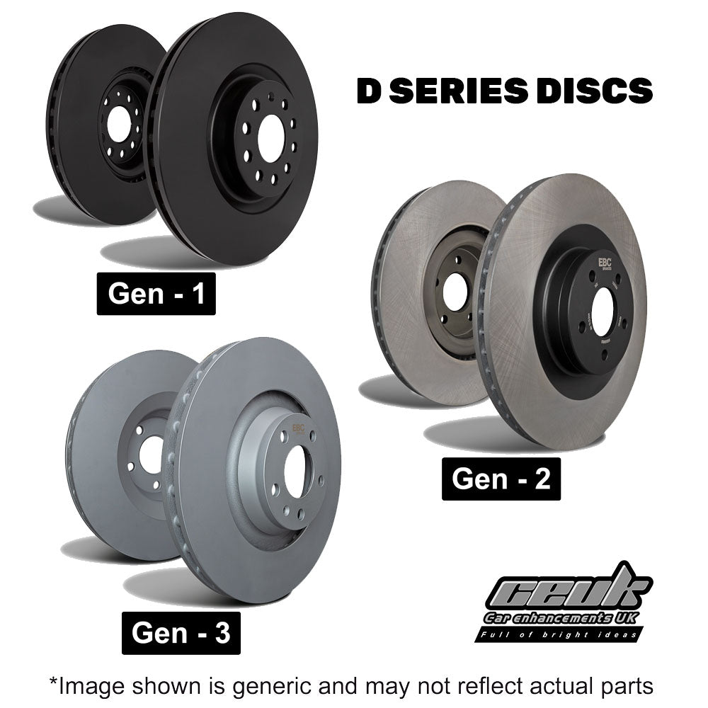 EBC Front Brake Disc Upgrade (Multiple Options) - Volkswagen Golf MK8 (1.0T, 1.4T, 1.5T Petrol & 2.0 Turbo Diesel)