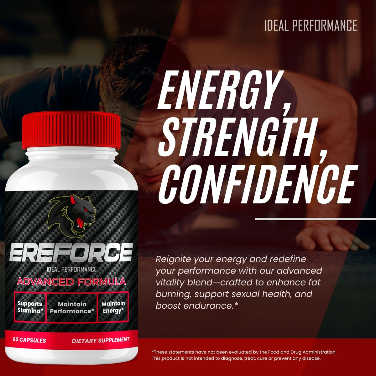 Ereforce Capsules | Official Men’s Supplement – Maximum Strength Performance (3 Pack)