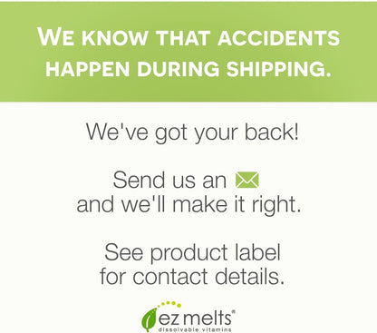 EZ Melts Dissolvable Vitamin B6 50 mg – Sugar-Free, 1-Month Supply (2 Pack)