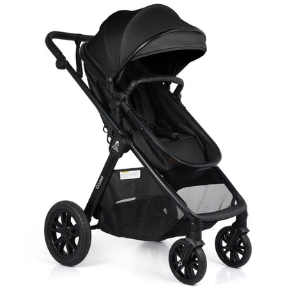 For Your Little One Cruise 3 In 1 Travel System With Car Seat And ISOFIX Base - Eclipse Black (Free Cupholder / Seat Liner Included!)