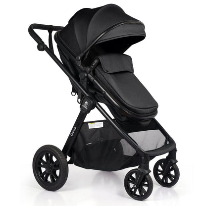 For Your Little One Cruise 3 In 1 Travel System With Car Seat And ISOFIX Base - Eclipse Black (Free Cupholder / Seat Liner Included!)