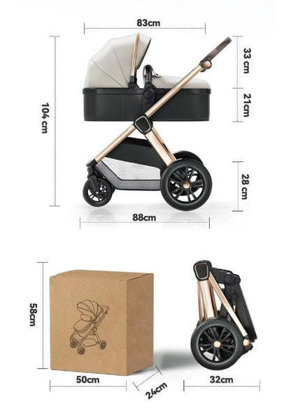 For Your Little One Cruise 3 In 1 Travel System With Car Seat And ISOFIX Base - Eclipse Black (Free Cupholder / Seat Liner Included!)