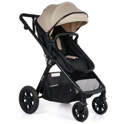 For Your Little One Cruise 3 In 1 Travel System With Car Seat And ISOFIX Base - Dune Beige (Free Cupholder And Seat Liner Included!)