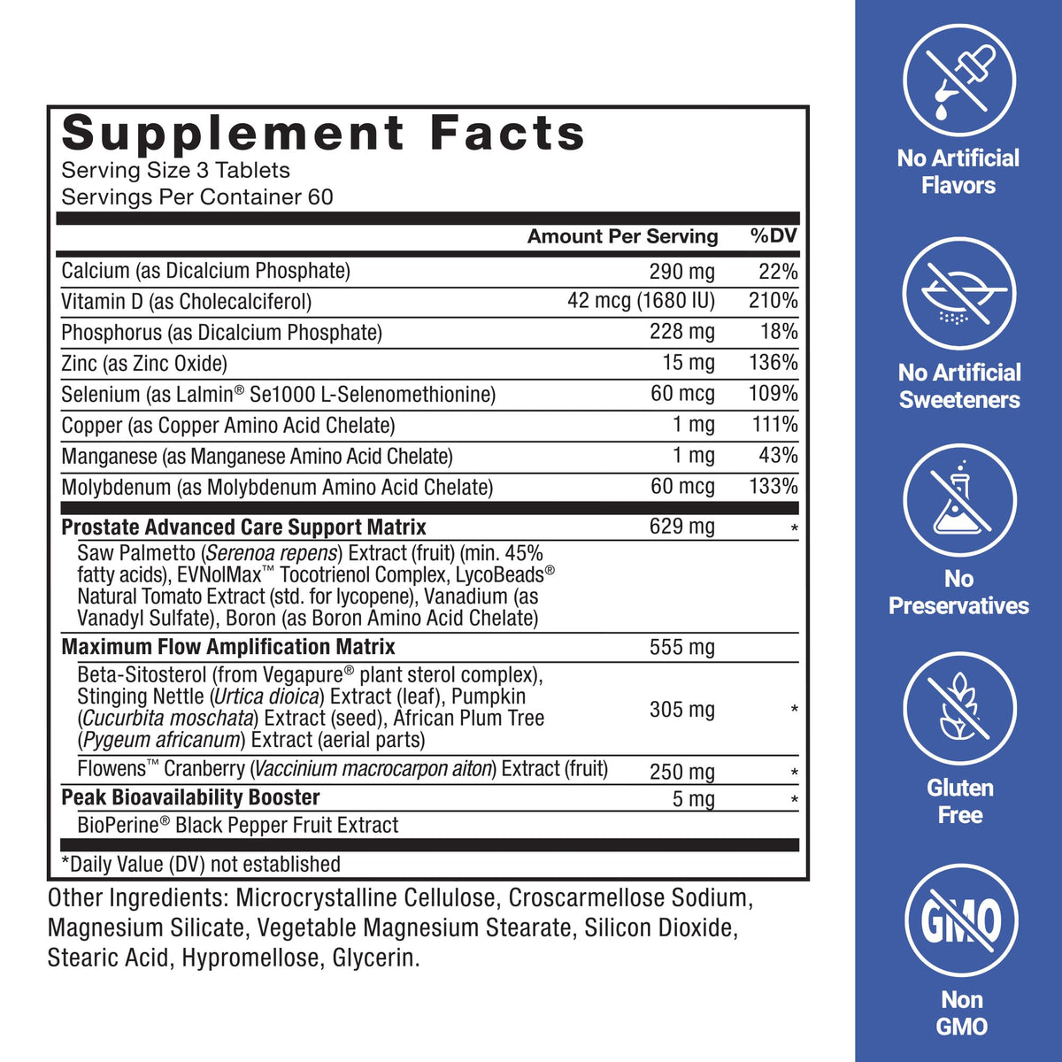 FORCE FACTOR Prostate Advanced – Prostate & Urinary Support, 180 Tablets
