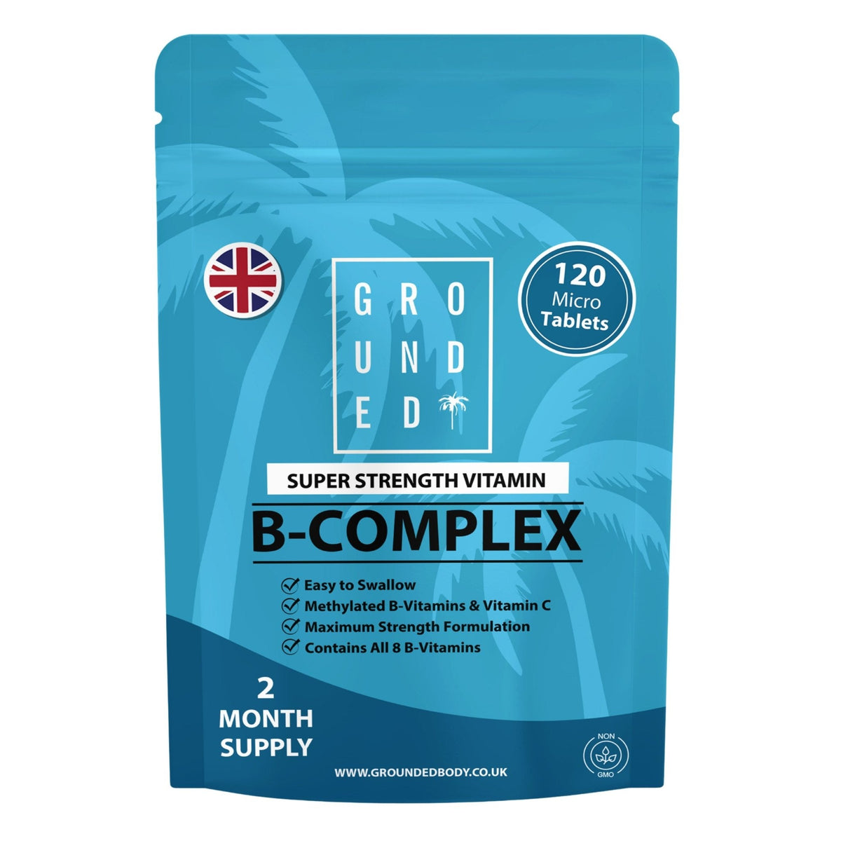 Grounded B Complex Tablets – 120 Tablets