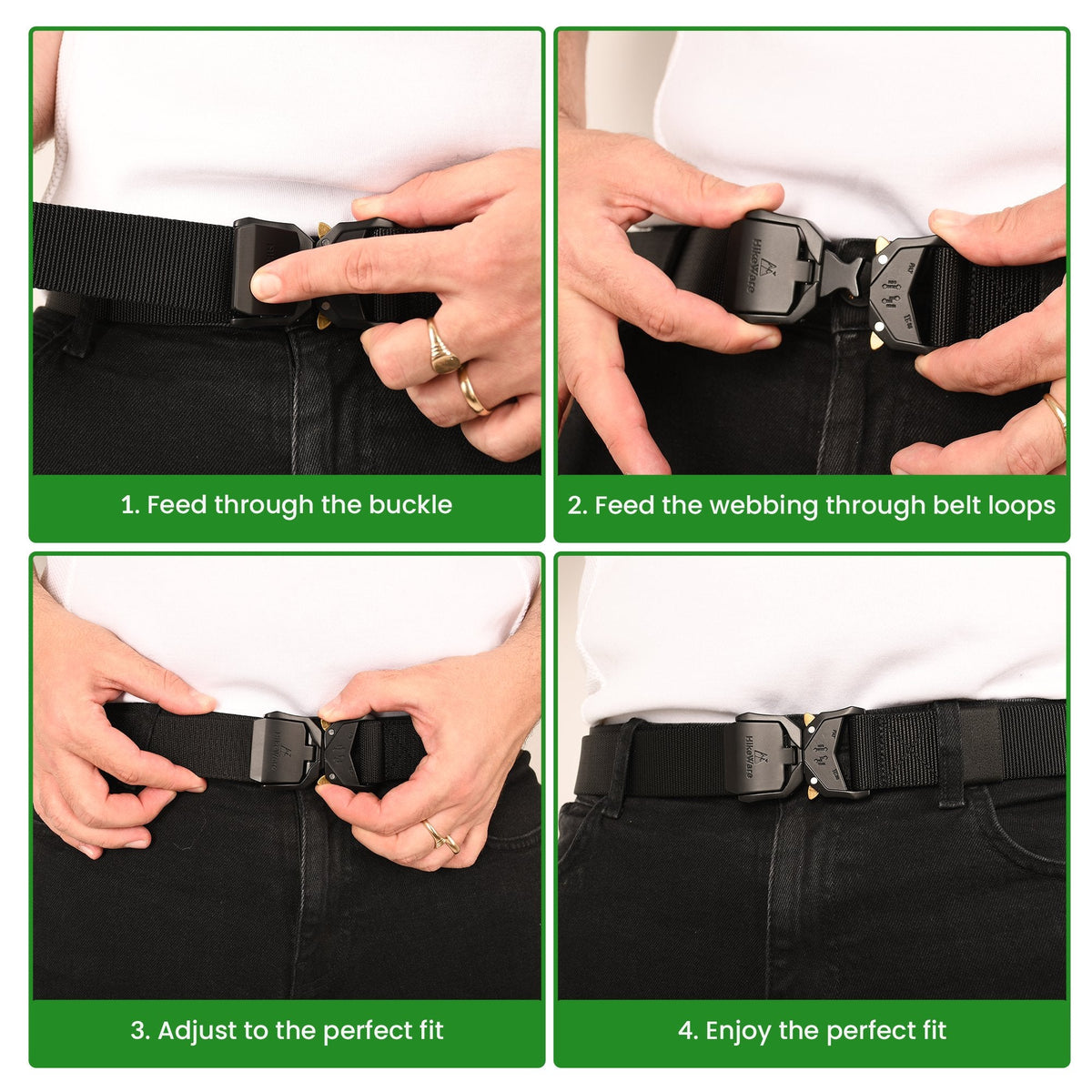 HikeWare Tactical Nylon Hiking Belt