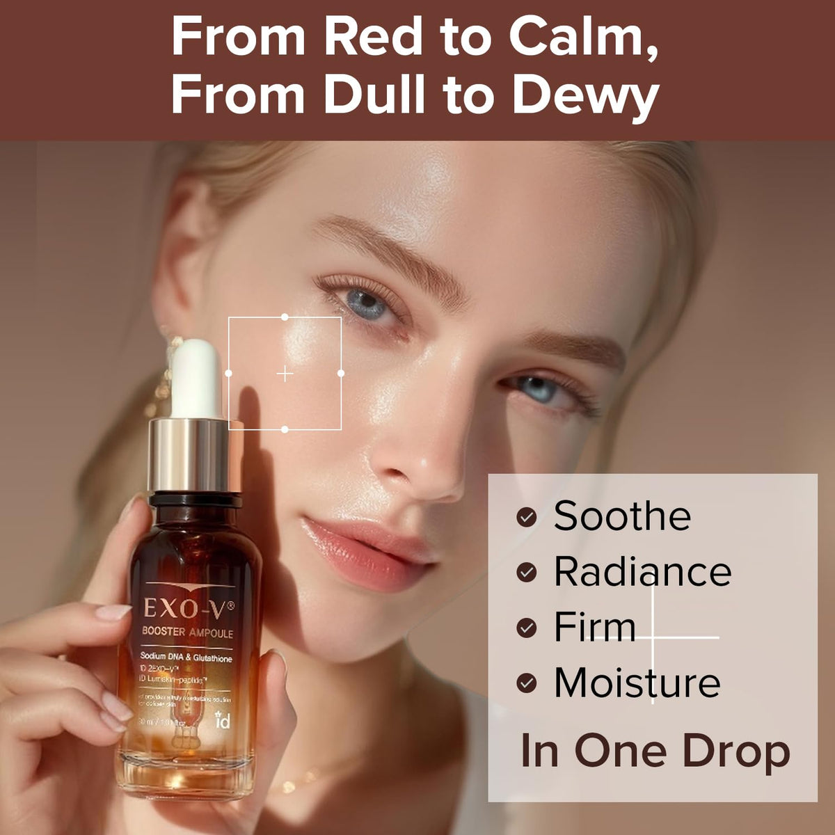 ID PLACOSMETICS Exo-V Booster Ampoule – 720,000 PPM Exosome Serum with PDRN & Glutathione