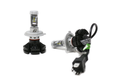 #Enhanced H4 LED Headlight Bulb Kit – 6000K with DIY Tint Film | 12,000 Lumens | Dip & Main Beam (472 | P43t)