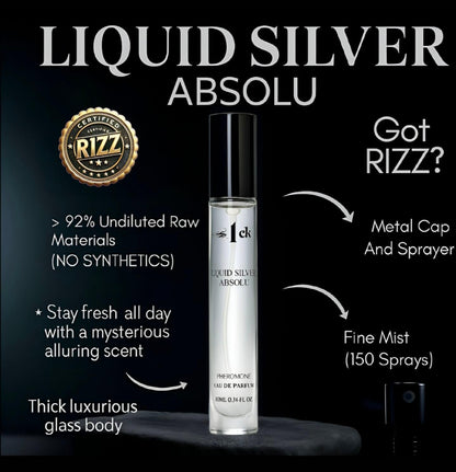 Jonny Truelove S1CK Liquid Silver Absolu – 3x Aged Pheromone Cologne for Men (USA-Made)