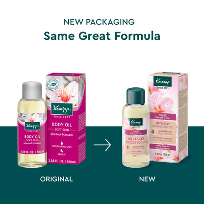 Kneipp Body Oil Soft Skin Almond Blossom – 3.38 fl oz | Quick-Absorbing Hydration