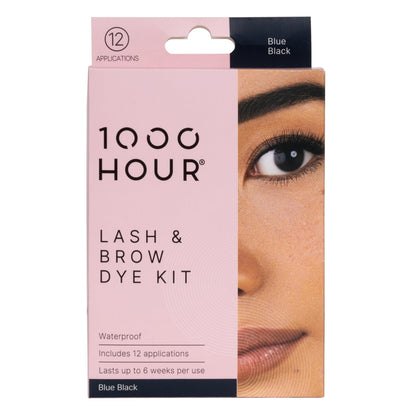 MaxRelief 1000 Hour Brow Color Kit – Blue Black | Long-Lasting Brow Mascara, 12 Applications