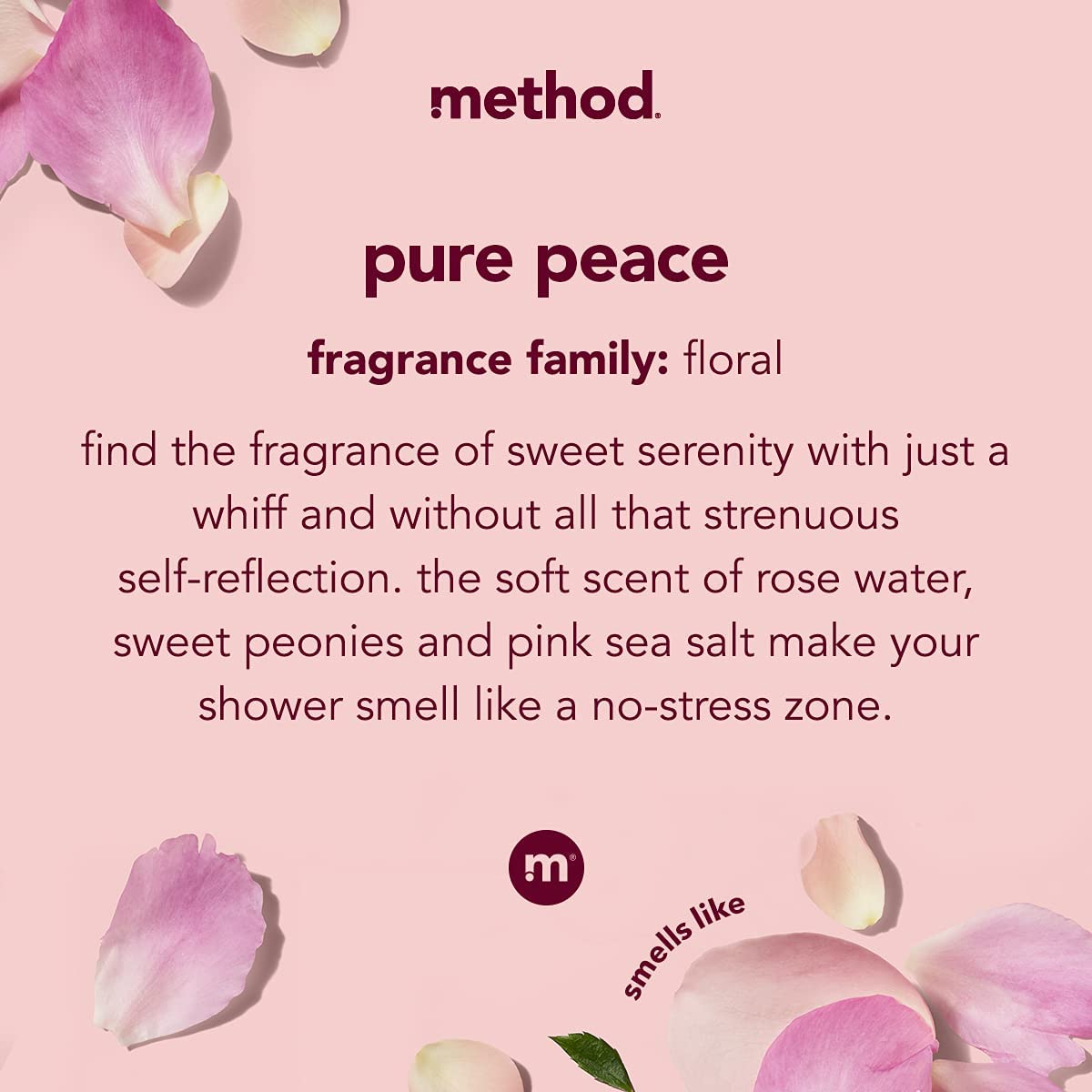Method Daily Lotion Pure Peace – 24-Hour Plant-Based Hydration (6 x 13.5 oz)
