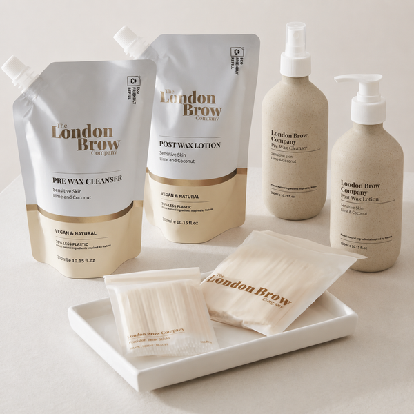 Pre-Wax Cleanser & Post-Wax Lotion Set - All Natural
